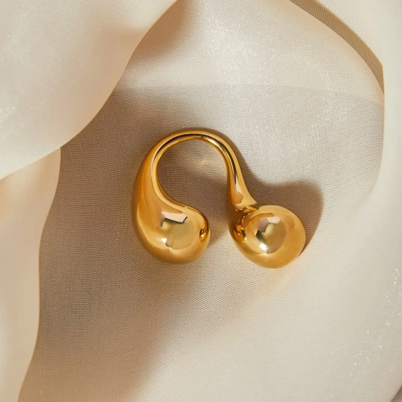 Кольцо женское из нержавеющей стали с гладкой зеркальной поверхностью модное