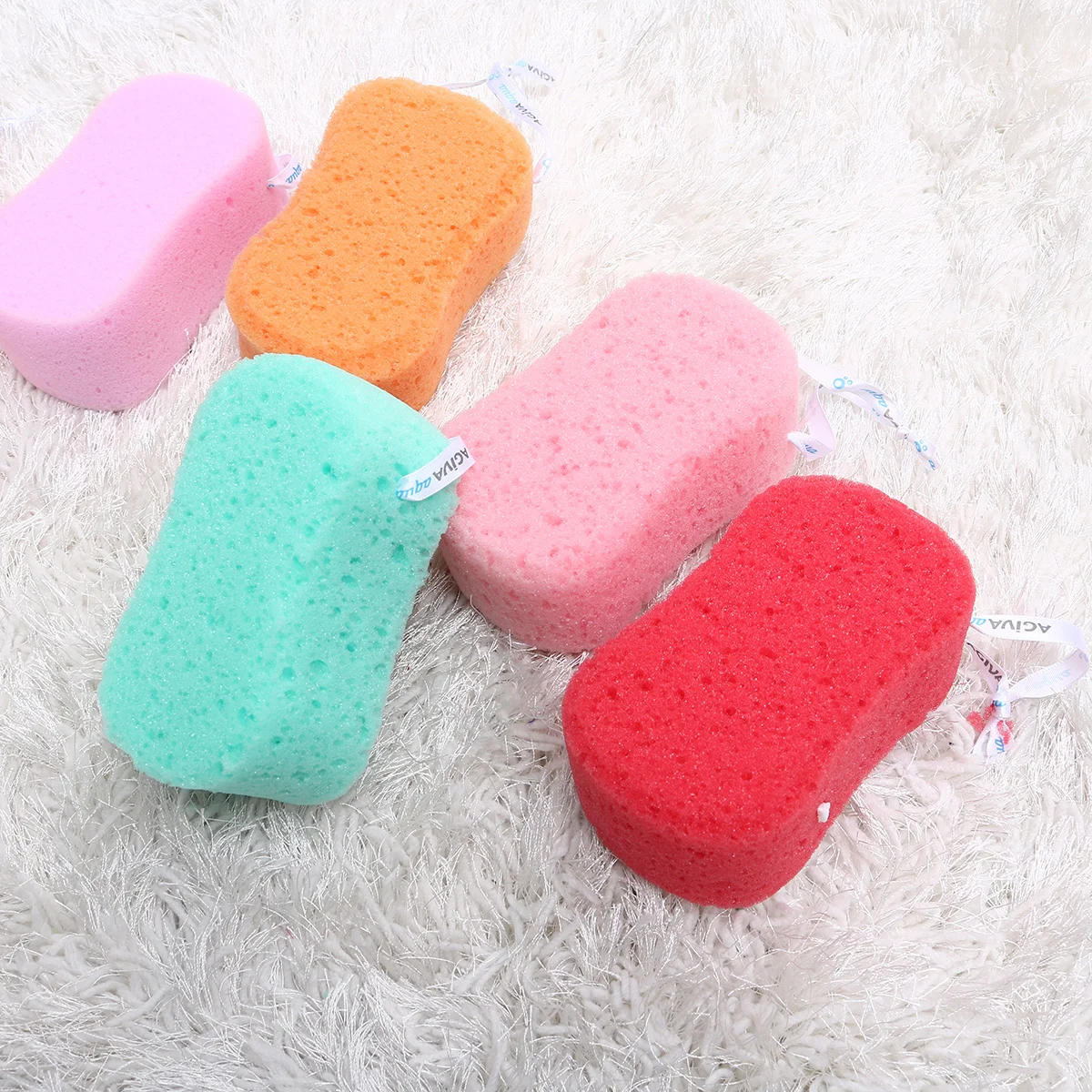 

Sponge Body Bath Shower Spongesexfoliating Scrubber Loofah Soft Pouf Babypainless Wash Cleaning Brush Natural Loofahs Fiber