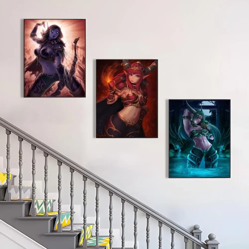Игровой мир популярный из Warcraft игровой постер печать на бумаге домашняя гостиная
