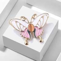 tulx cartoon cute butterfly brooches for women alloy enamel insect weddings casual brooch pins gifts