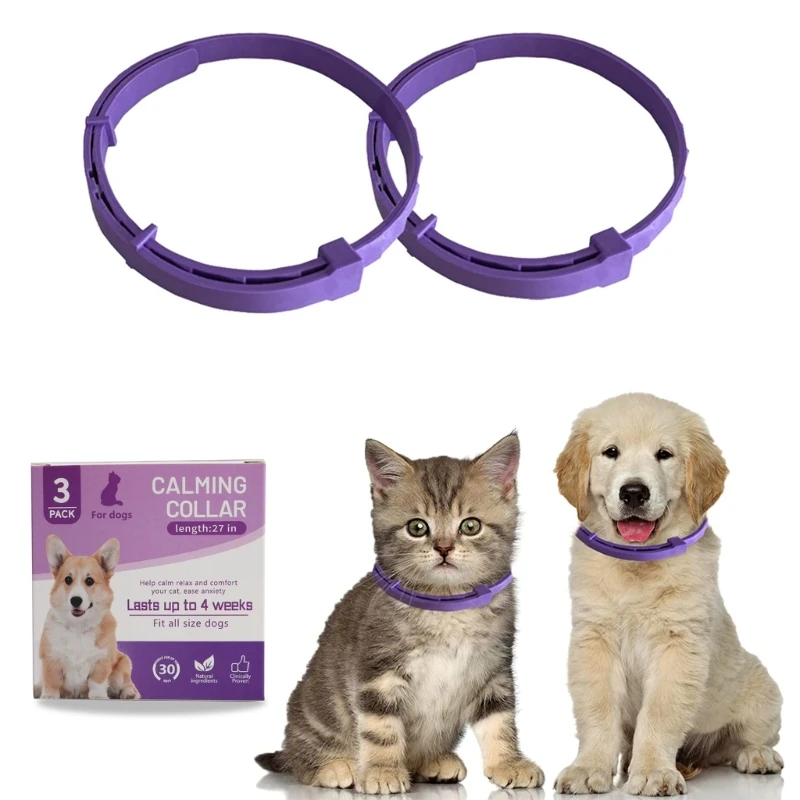

Efficient Calming Collar for Dog Pet Cats Relaxing Calm Collars Pheromone Appeasing Collars with 60-day Long Lasting
