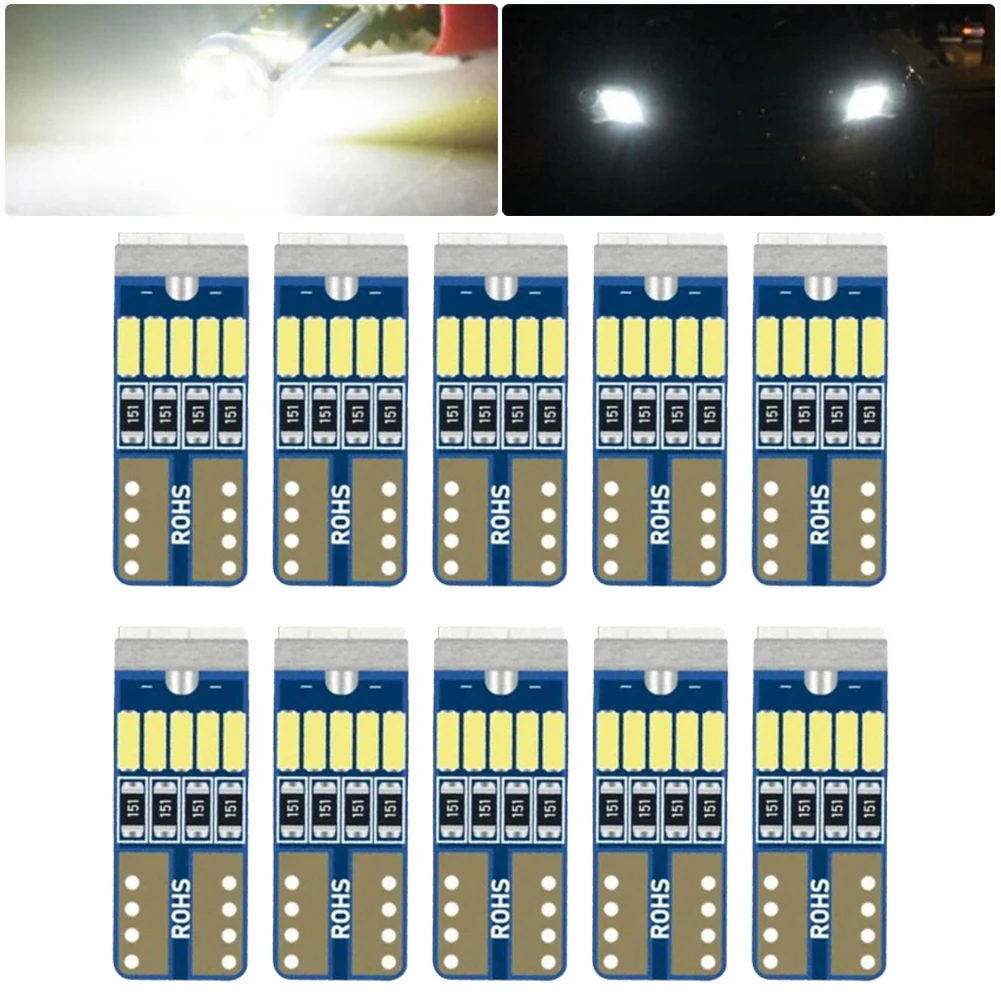 

10X автомобильная светодиодная лампа с белым светом T10 W5w Canbus15led 4014smd