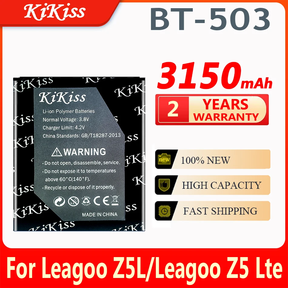 

KiKiss 3150mAh Replacement Battery BT-503 for Leagoo Z5L / Leagoo Z5 Lte Z5Lte / Leagoo Z5 BT503 Li-ION Smart Phone Parts
