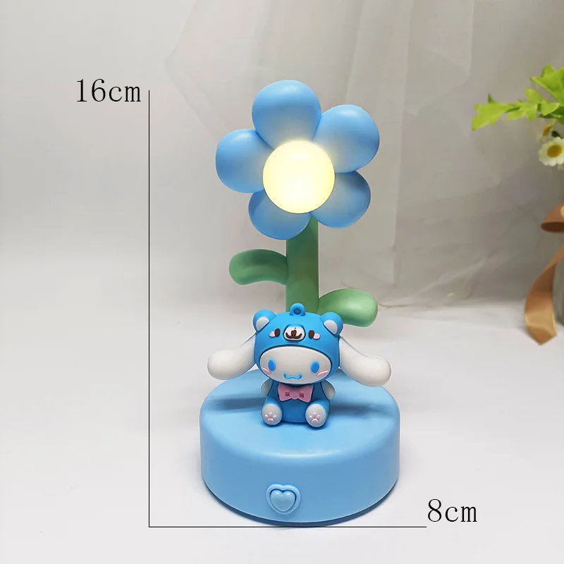 Kawaii Sanrio ночник дневной свет солнце цветок Kuromi почтовый мультяшное украшение