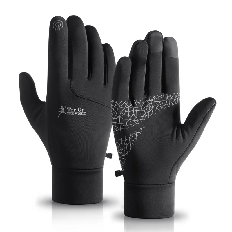 

Outdoor Non-slip Waterproof Touch Screen Plus Velvet Ski Warm Full Finger Gloves Sports Gloves