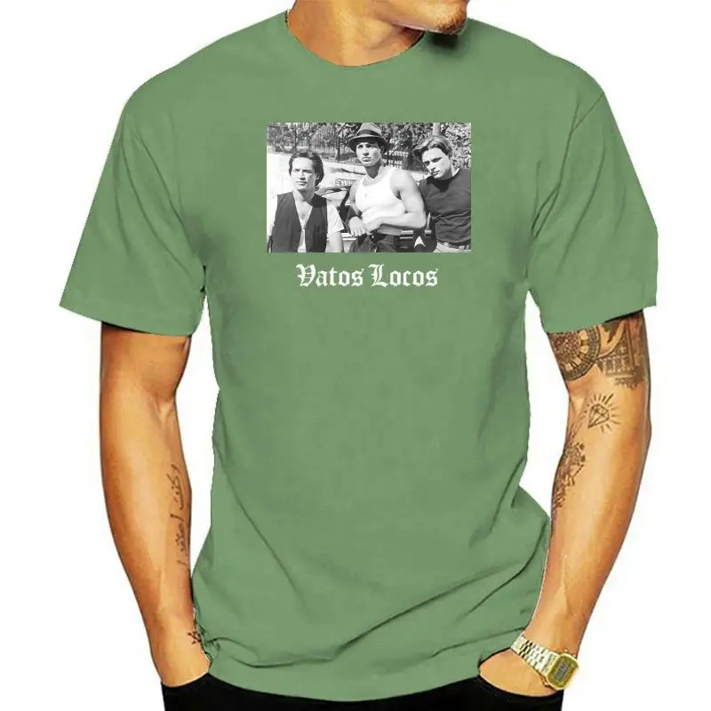 Vintage VATOS LOCOS Retro Tshirt Size S M L XL 2XL T-Shirt High Quality Casual Printing