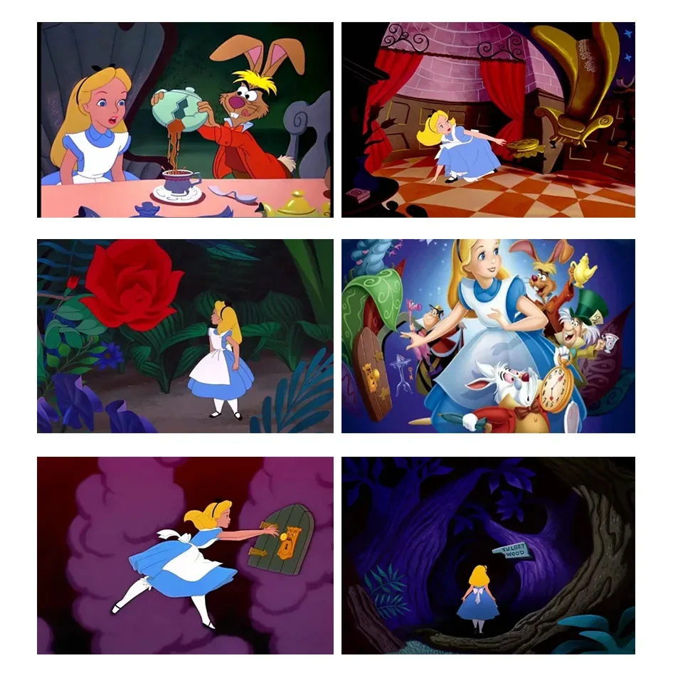 

Настенная картина из мультфильма «Алиса в стране чудес»