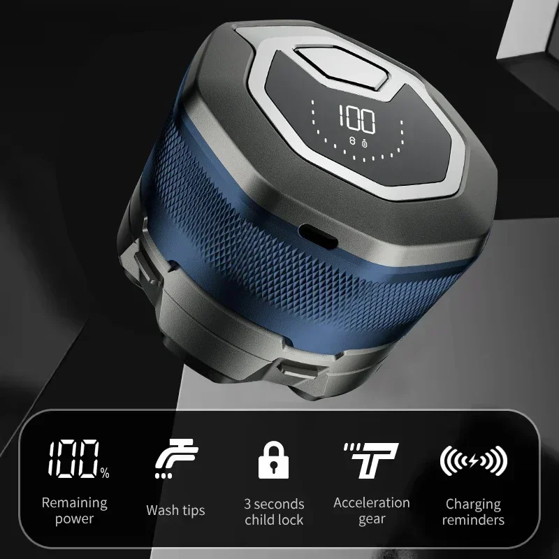 Профессиональная бритва со светодиодным дисплеем мужская электрическая для