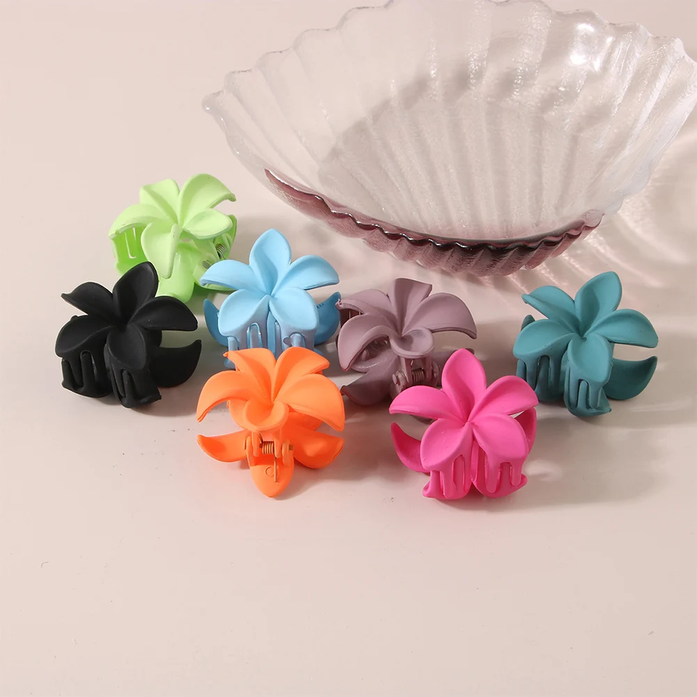 

8cm Flower Hairpin Hair Claw Headwear For Women Barrette Crab Claw Makeup Bath Hair Accessories Hair Clip Shark Clip For Women