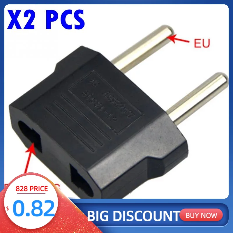 2 шт., адаптер питания переменного тока в Европу, 220 В, 10 А 2 шт., адаптер питания переменного тока в Европу, 220 В, 10 А