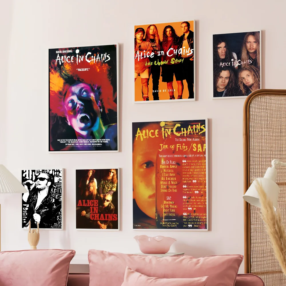 A-Alice I-In C-Chains хорошее качество принты и постеры водостойкая бумажная наклейка