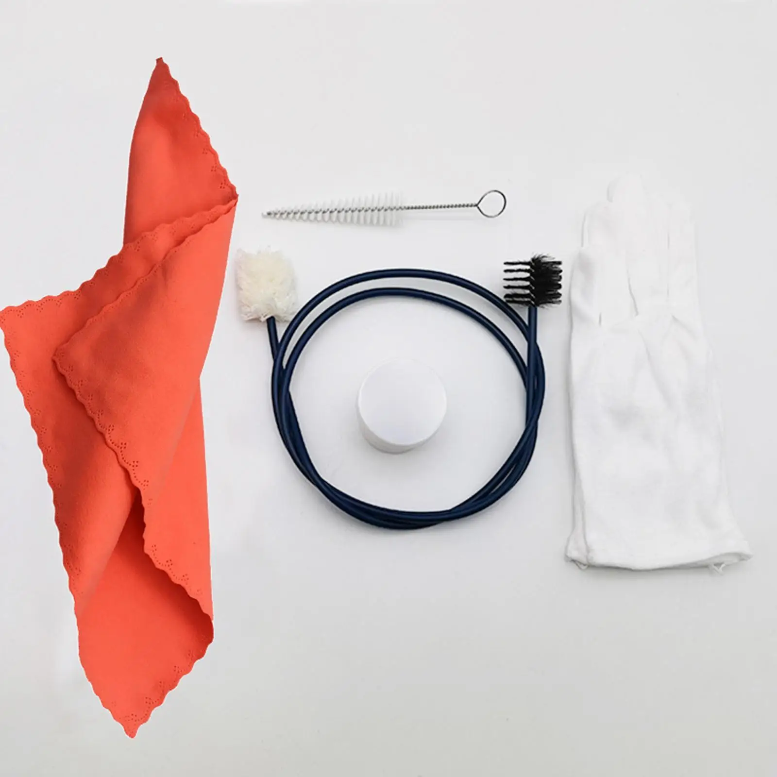 

Professional Trumpet Cleaning Set Trumpet Maintenance Kit Mouthpiece Brush Kit Cleaning Kit with Gloves Cleaning for Clean