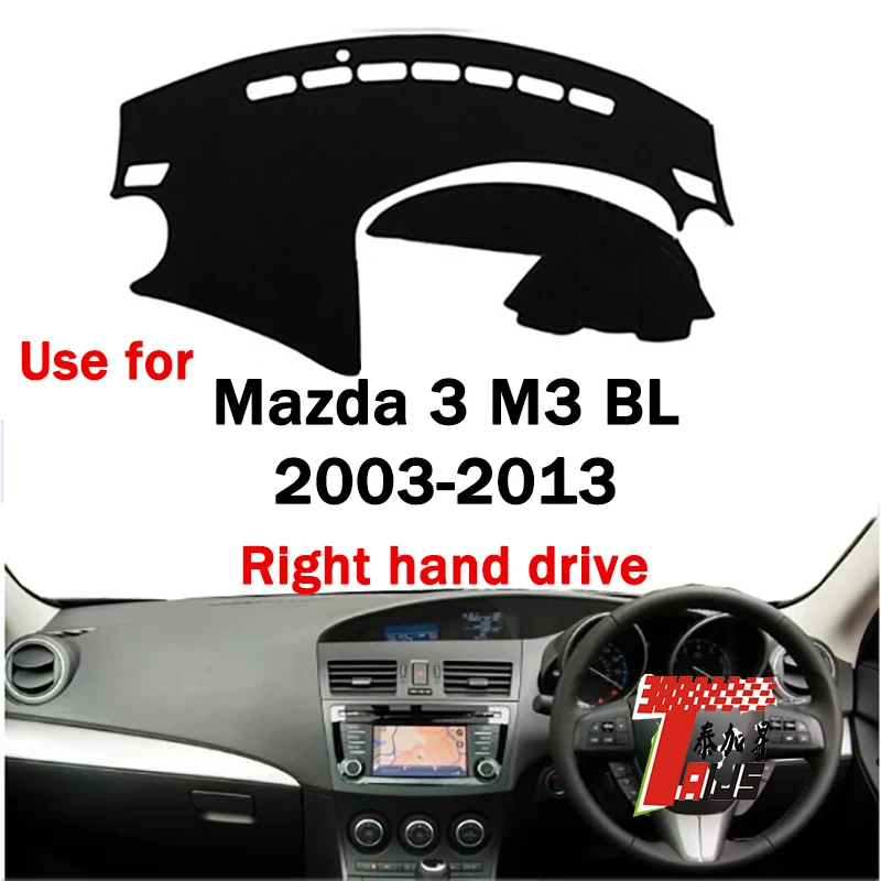 

TAIJS Factory Sport Good Quality Polyester Fibre Car Dashboard Cover For Mazda 3 M3 BL 2009 2010 2011 2012 2013 Right hand drive