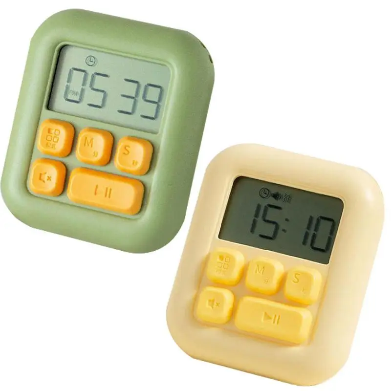 

Magnetic Kitchen Timer With Digital Screen Portable Countdown Alarm Clock For Cooking Shower Study Work Stopwatch