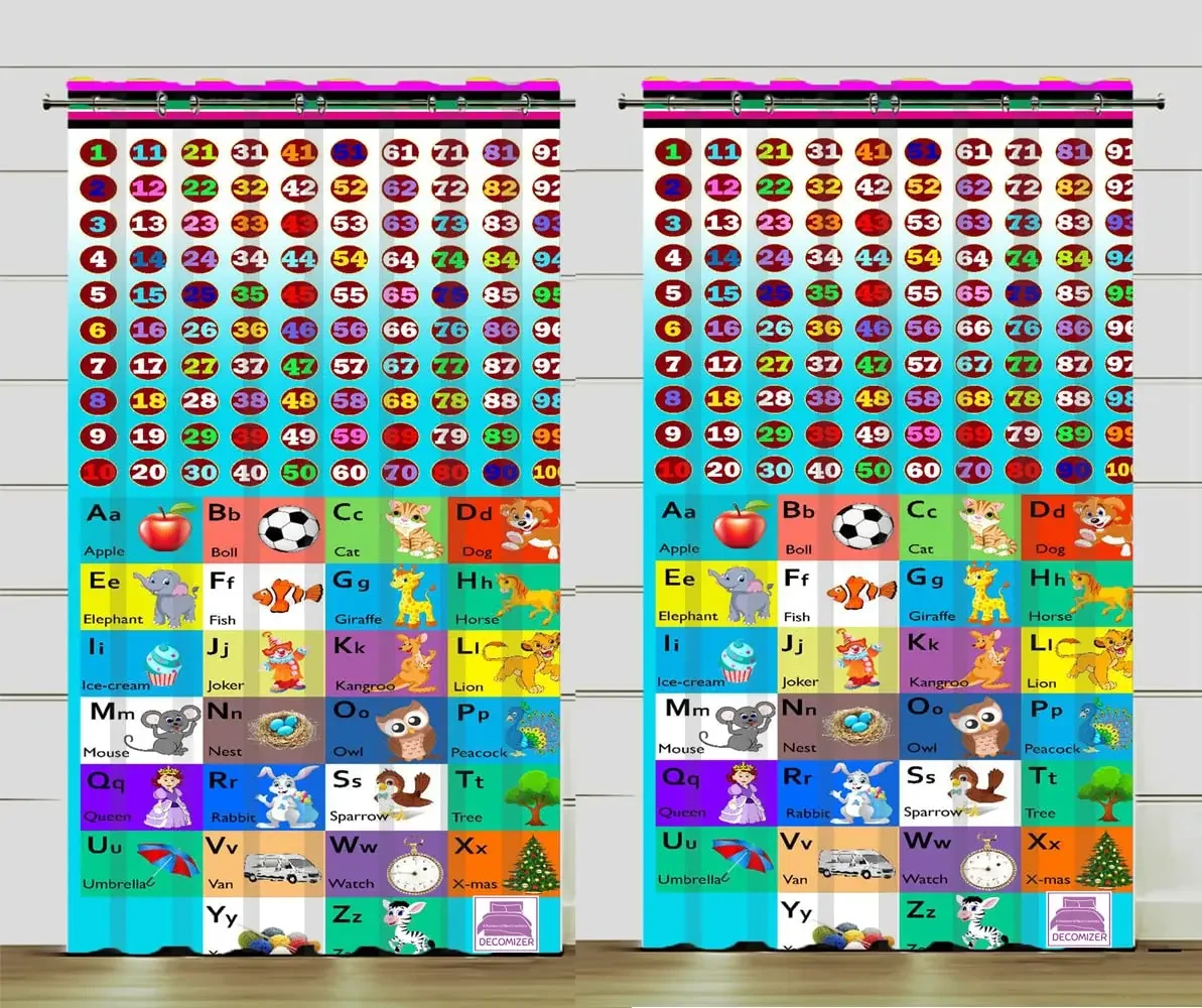 Шторы ABCD с принтом алфавита для детей шторы комнаты окна гостиной кухни готовая