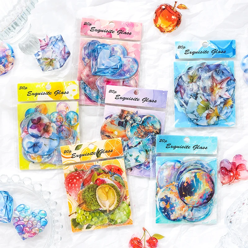 

Набор из 12 стикеров Jinxiu Glass Series