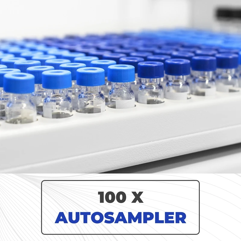 Набор из 100 флаконов для автосемплера 2 мл - Флаконы для HPLC 9-425, прозрачные, с синими завинчивающимися крышками, белые, с септами красного цвета - DTB1 (art.: 3920dc6907acf) - 3920dc6907acf