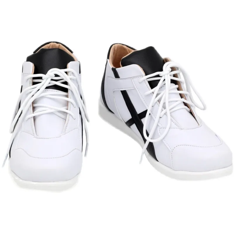 Haikyuu Kotaro Bokuto Костюмные белые кроссовки ручной работы из искусственной кожи