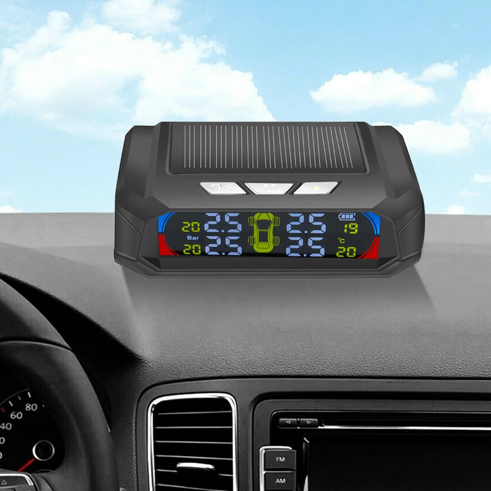 

K11 Solar Car TPMS Auto Tire Pressure Monitoring Tyre Temp Alarm System High Precision Display Tire Pressure Monitor Systems