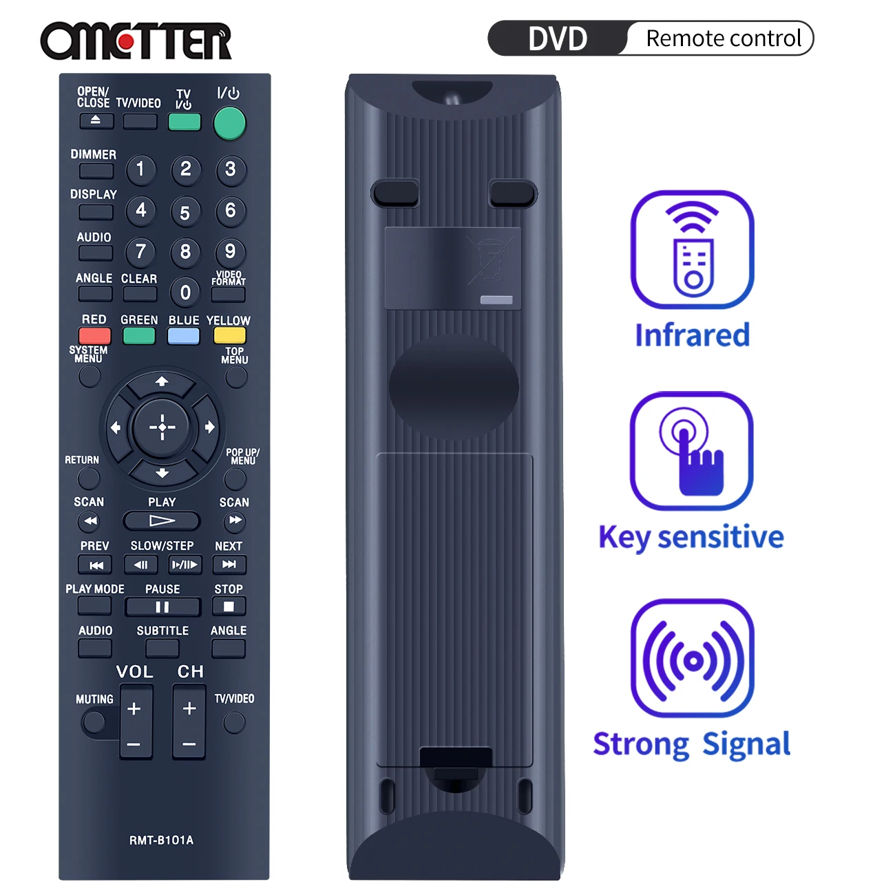 RMT-B101A Remote Control  Fit for Sony Blu-Ray Disc Player BDP-S300 BDP-S301 BDP-S500 BDP-S2000ES BDP-S300SM BDP-S300/WM