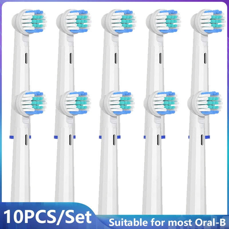 10Pcs Replacement Toothbrush Heads for Oral B D12 D16 D100 EB50 EB2 Sonic Electric Toothbrush Vacuum Soft DuPont Bristle Nozzle