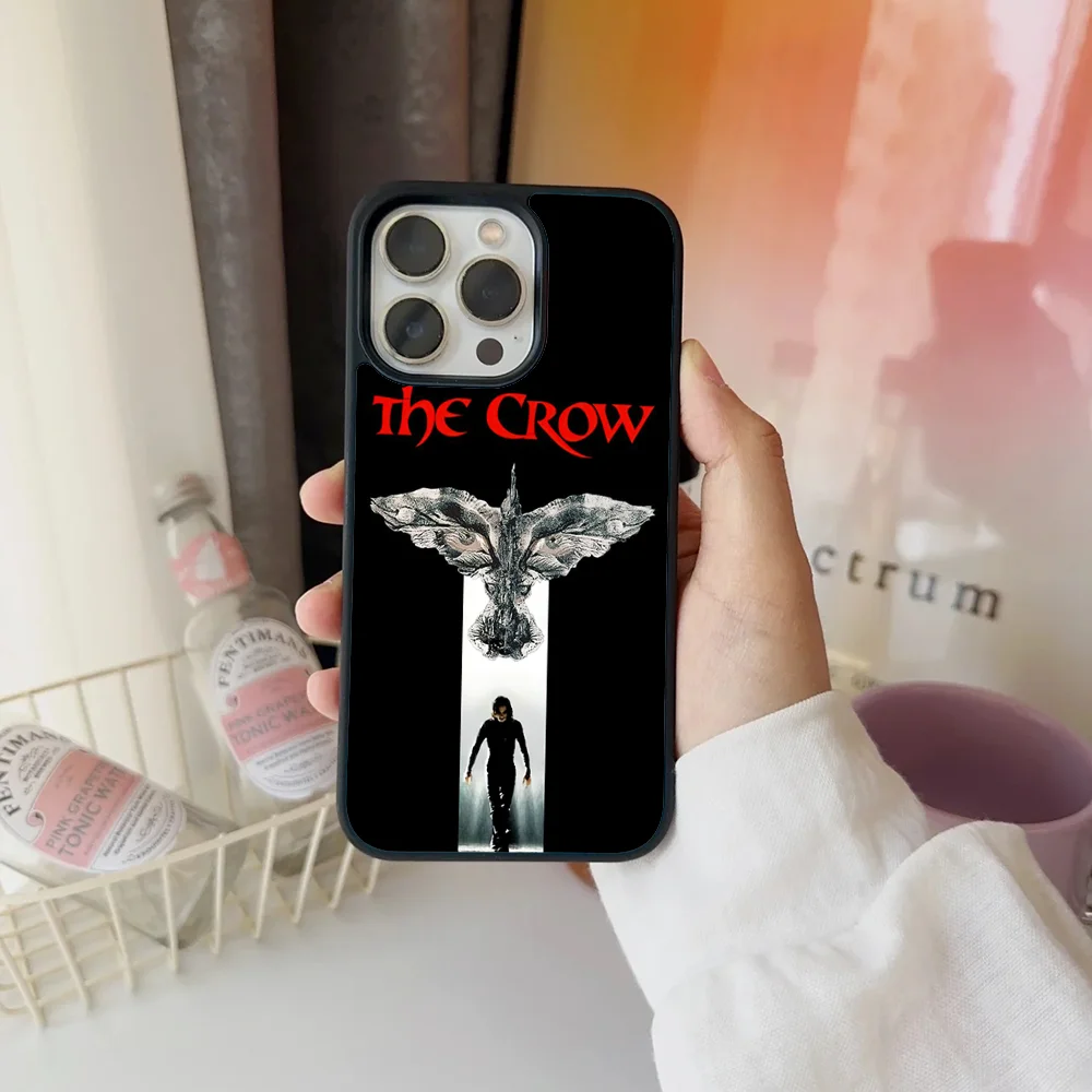 Чехол C- CROW для телефона IPhone 11 12 13 14 15 16 Plus Pro Max зеркальный акриловый чехол из