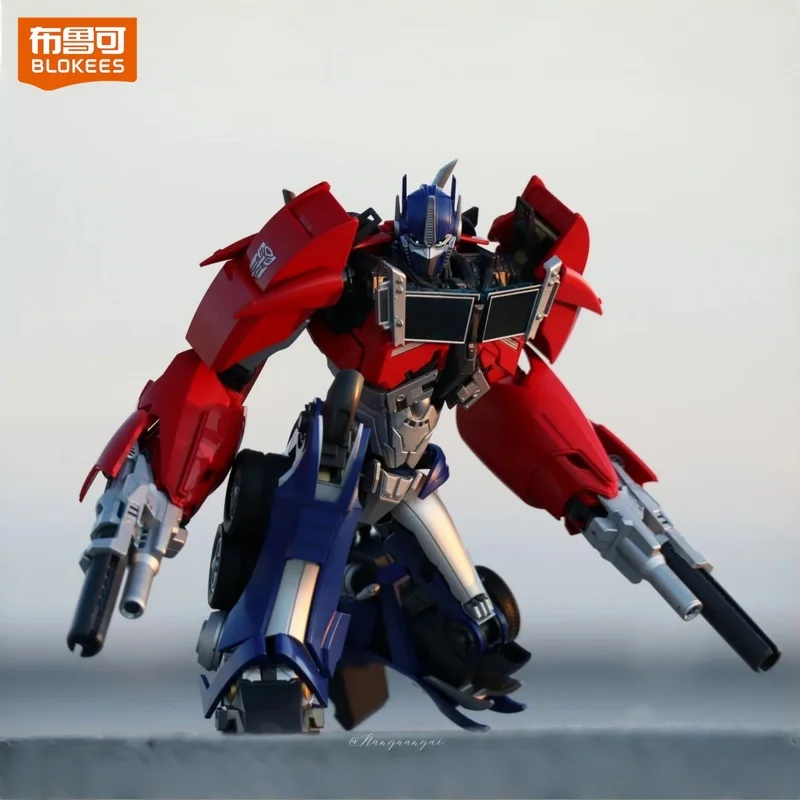 Фото Коллекционная подвижная фигурка Blokees Оптимус Прайм из серии Transformers Prime Legend Edition, модель для демонстрации, подарок №1
