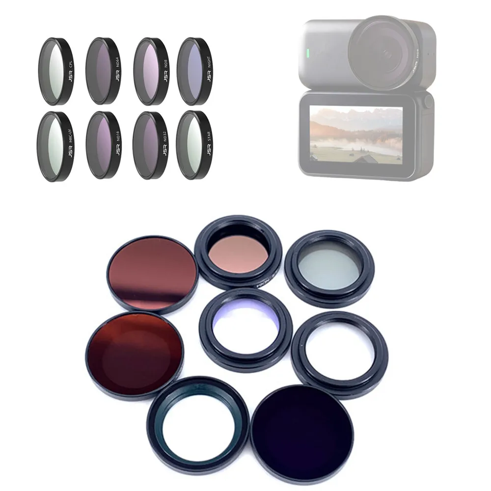 Фото OSMO NANO Glass UV CPL Star Night ND8 ND16 ND32 ND64 ND8PL ND16PL ND32PL ND64PL 1/4 Черная крышка фильтра для объектива тумана для DJI Osmo Nano №1