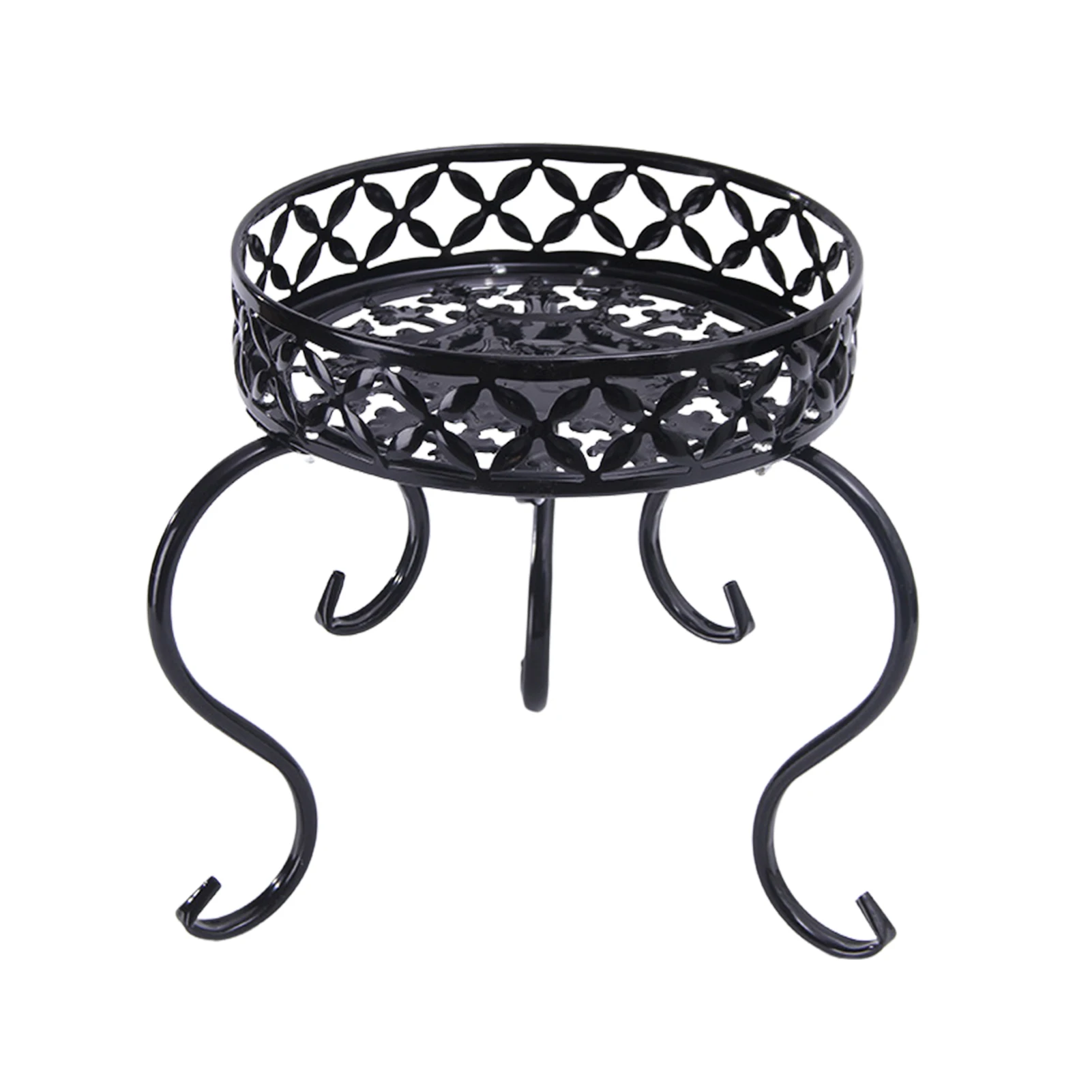 

Metal Plant Stand Metal Potted Plant Stand Indoor Outdoor Retro Flower Pot Stand Holder Black White Planter Display Rack For