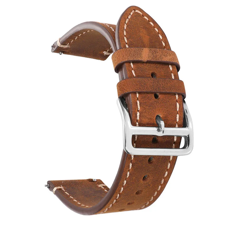 

CODFIEDY Genuine Leather Watch Band 20mm 22mm Quick Release Watch Strap Watchband for huawei samsung Men Women Brown Blue Black