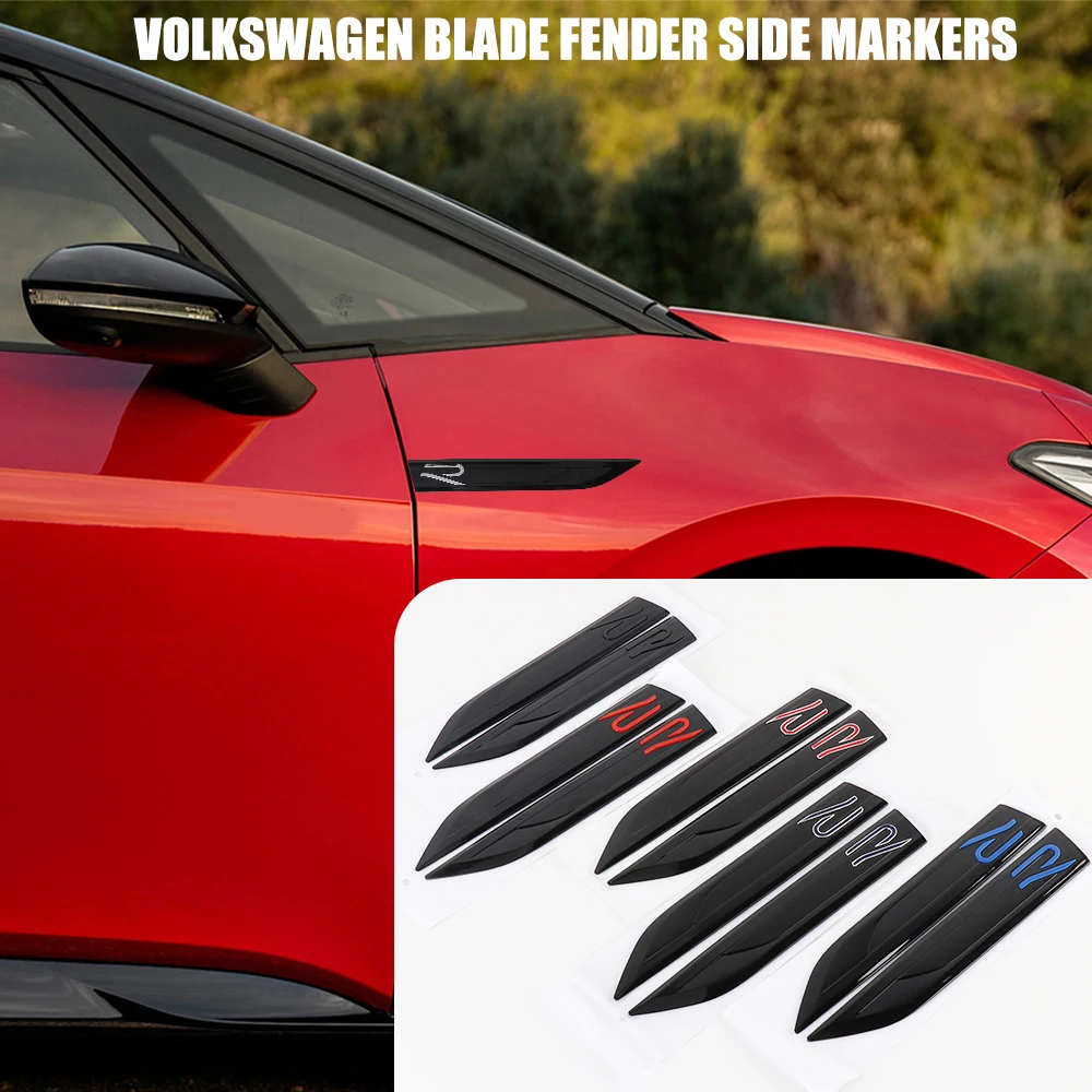 2 шт./компл. наклейка с эмблемой бокового лезвия на крыло автомобиля