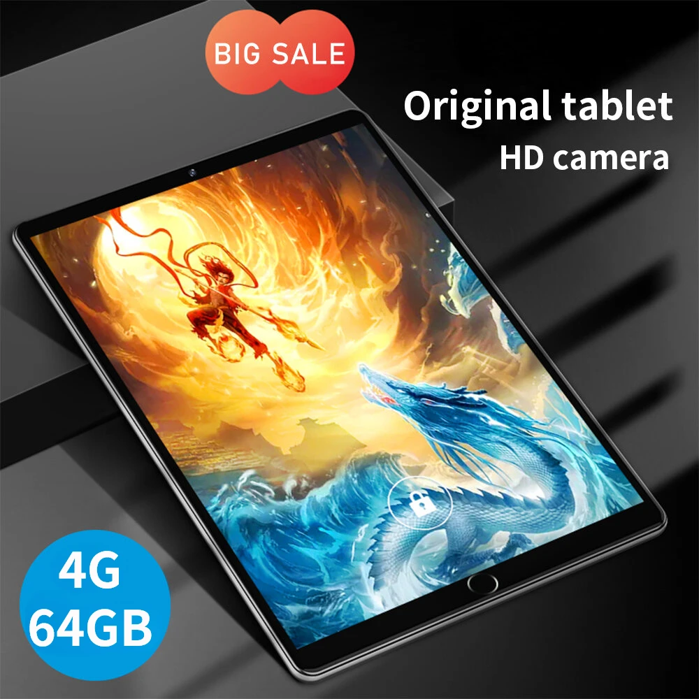 Hot sales Tablet 10.1 Inch Tablet Andorid 9.0 4GB RAM 64GB ROM Tablets PC 4G Lte Phablet for Pad Netbook Gaming Computer