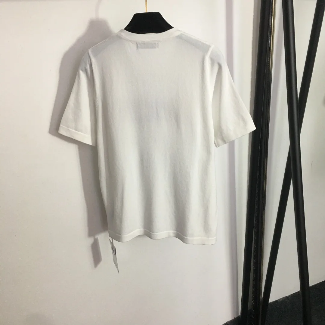 

Женская хлопковая футболка с коротким рукавом, свободный универсальный топ с вышивкой и надписью, весна-лето 2022