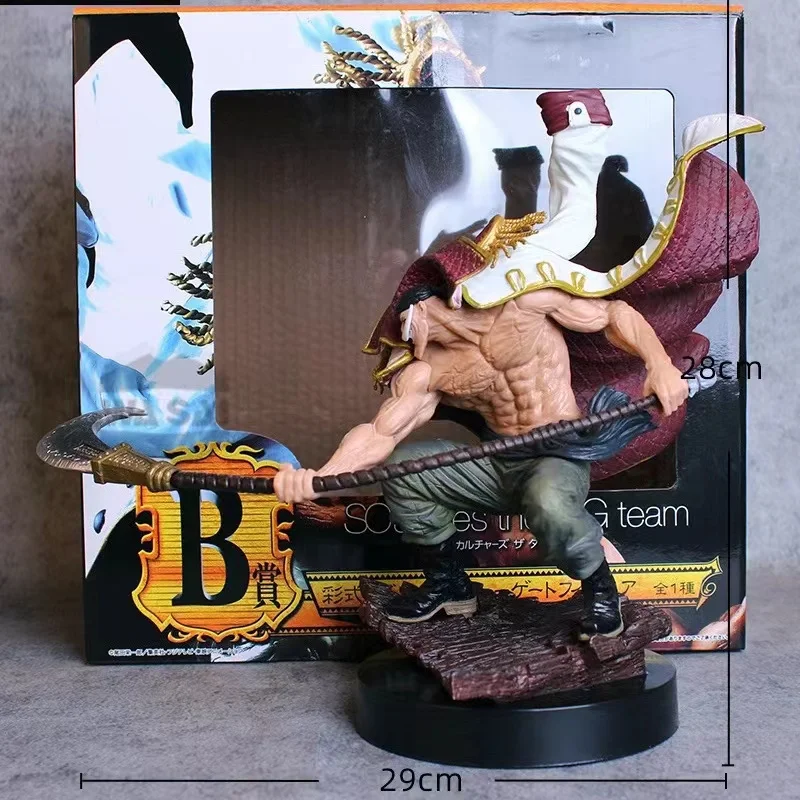 

White Beard Edward Newgate One Piece Action Figure PVC Roronoa Zoro Luffy Anime Colectible Kid Toys Gift 25cm