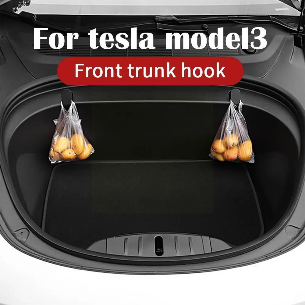 

Автомобильные аксессуары для Tesla Model 3, передний багажник, крючок для продуктов, версия 2017-2020, передняя фотосессия X 1