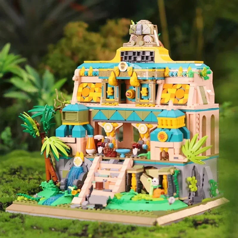 Креативный эксперт MOC ZHEGAO 612022 потерянный храм потерянная модель 1645 шт.