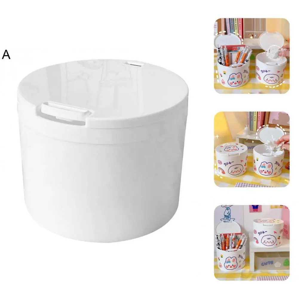 

Garbage Can Modern Plastic Compact Long-lasting Desk Rubbish Bin for Living Room Garbage Bin Rubbish Bin