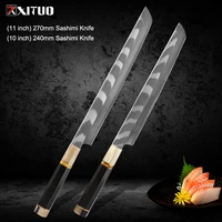 xituo profession japan sashimi knife vg10 damascus steel chef knife 270mm240mm horns octagonal handle salmon knife sharp