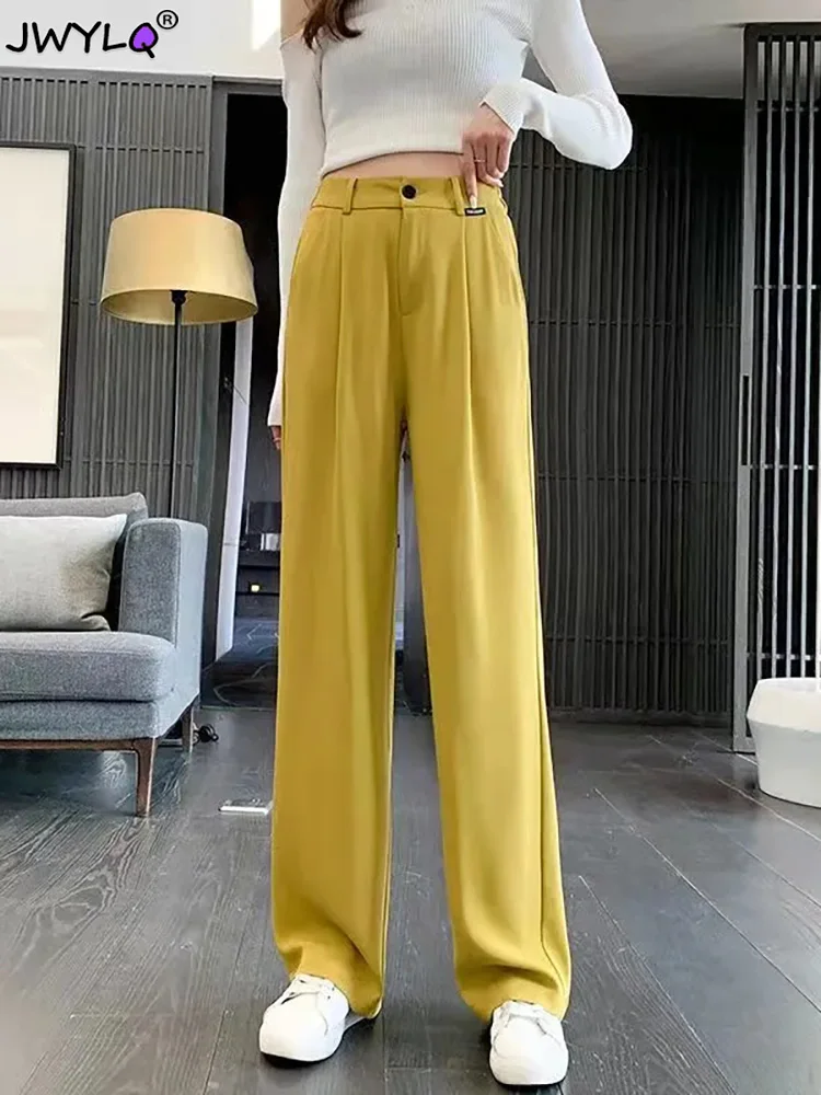 

Harajuku Streetwear Candy Color Lace Up Baggy Wide Leg Pants Womens Casual Jogging Sweetpants Female Classic Straight Trousers