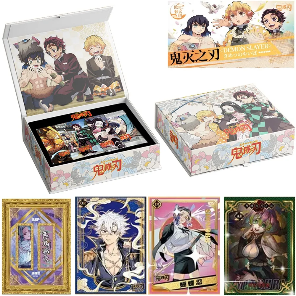 Карты OuMeng Demon Slayer Kimetsu No Yaiba аниме Tanjirou Kamado Nezuko персонаж Sxp эмаль металлические