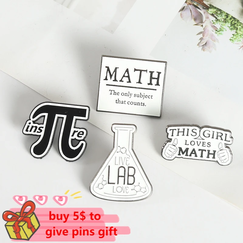 Эмалированная булавка для научных принадлежностей тестовая трубка Атомная