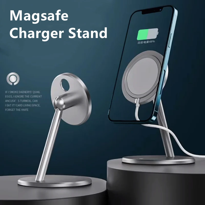 

Stand for magsafe Charger aluminum Desktop Phone Holder Magnetic Charging for IPhone 13Pro MAX 13 12 Pro MAX Adjustable Bracket