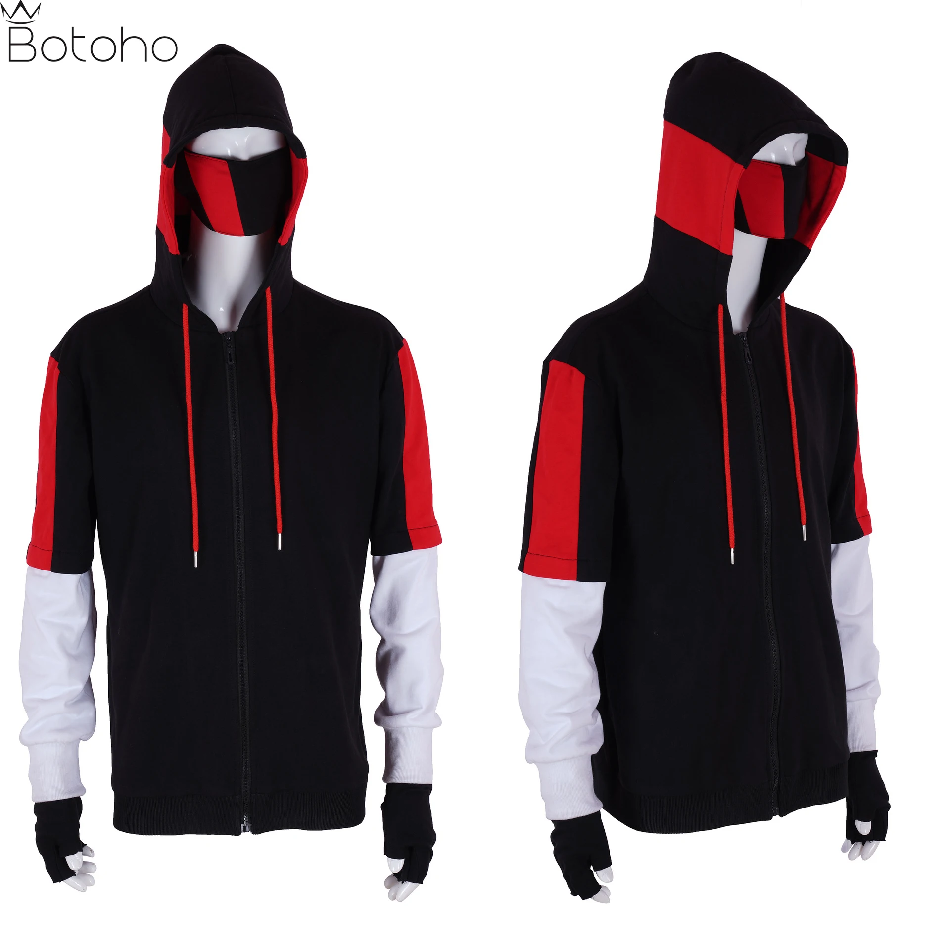 

Костюм для косплея из игры Ikonik Skin, модные толстовки для мужчин и женщин, куртка на молнии, маска для лица, перчатки, костюм для Хэллоуина, карн...