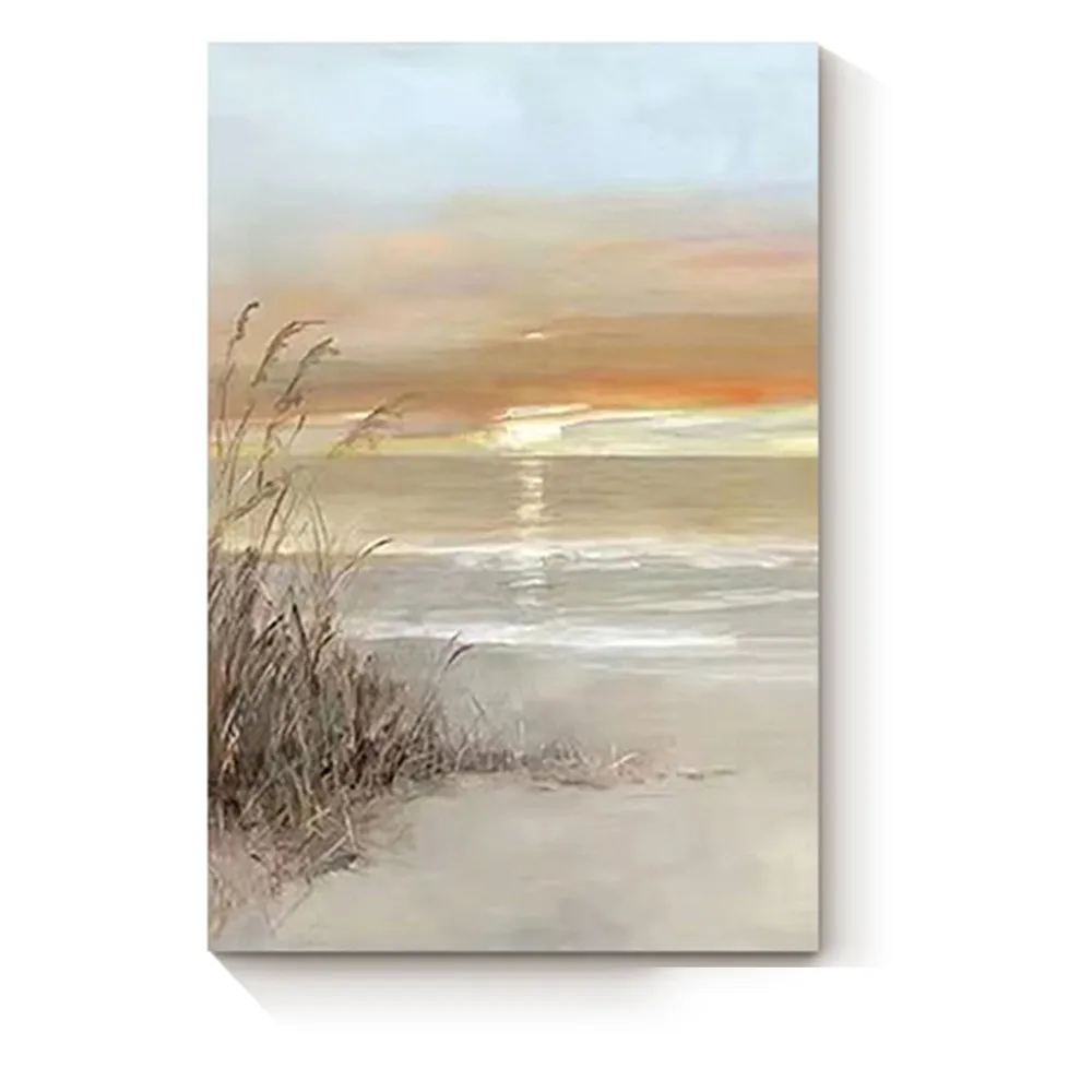 

Sunrise Oil Painting Abstract Handmade Canvas Decorative Mural Unframe Acrylic Hanging For Living Room Bedroom Wall Art