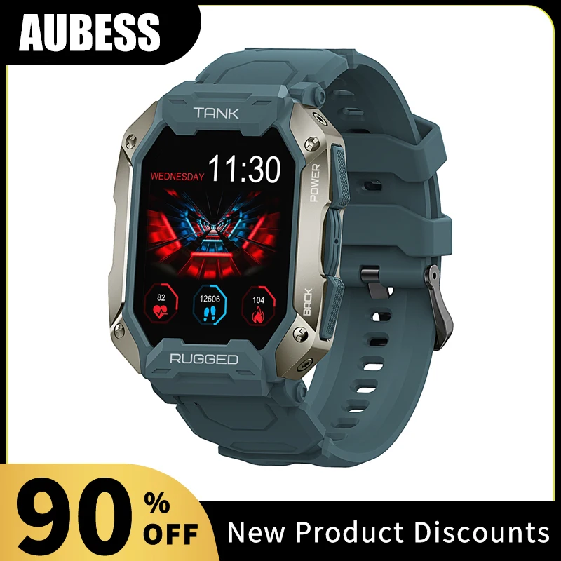 

TANK M1 Smartwatch 1.72'' Full-touch Screen 5ATM IP69K Waterproof Sports Rugged Watch Heart Rate Monitor Smart Watch Men