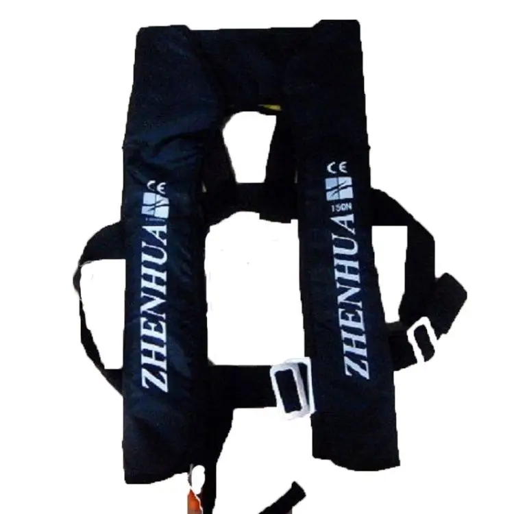 

Free Shipping Hot Sell brand CE certified(EN396) Automatic inflatable life jacket with red,black,blue color 150N buoyancy