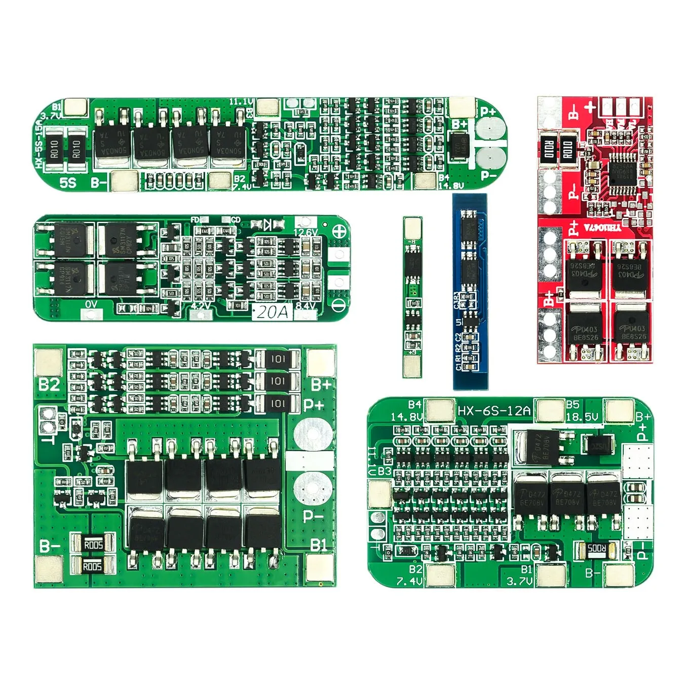 

1S 2S 3S 4S 5S 6S 3A 20A 30A Li-ion Lithium Battery 18650 Charger PCB BMS Protection Board For Drill Motor Lipo Cell Module
