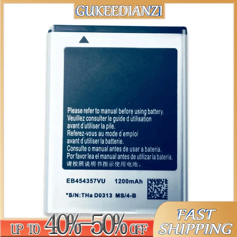 EB 454357 Аккумулятор VU для Samsung Galaxy Y Duos GT-S5360 GT-S5368 GT-S5380 GT-S5380D S5300