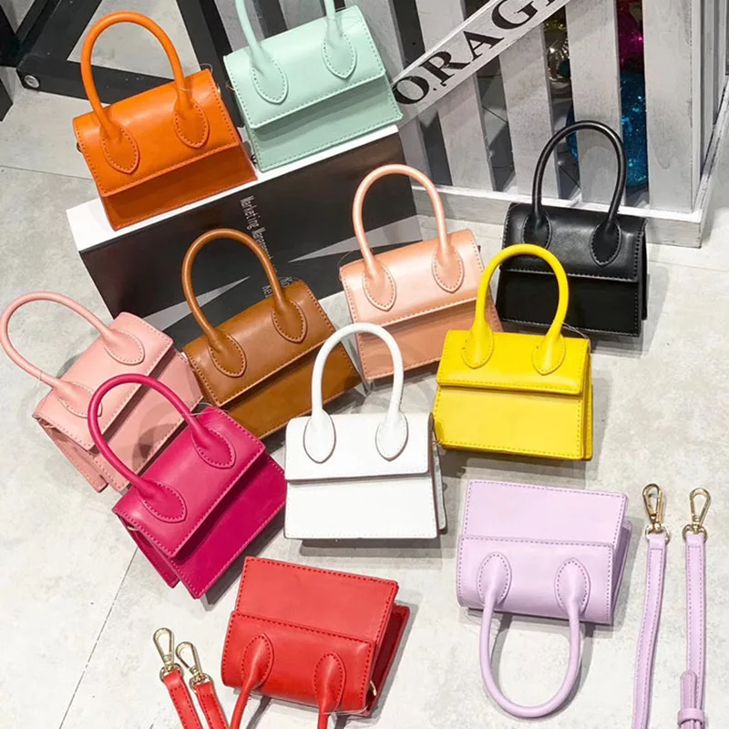 

Mini Small Square Bag 2022 Fashion New Quality PU Leather Women's Handbag Chain Shoulder Messenger Bags