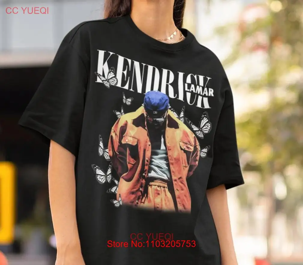 Рубашка Kendrick Lamar Винтажная футболка с коротким рукавом унисекс